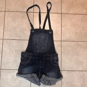 Hot Kiss Ava Overalls Dark Denim